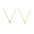 TINY DOUBLE FACE HAMSA NECKLACE-WHITE