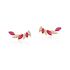 WHITE-RUBY MARQUISE EARRING