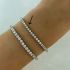 WHITE TENNIS BRACELET-2 mm