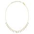WHITE ROUND DANGLING NECKLACE