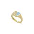PINKY ENAMEL HEART RING