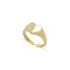 PINKY ENAMEL HEART RING