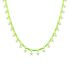 DANGLING NEON GREEN STARS NECKLACE