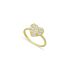 GOLD BAGUETTE HEART RING