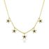 DANGLING BLACK ENAMEL STARS CHOKER