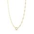 HALF PINK EYES HALF CHAIN NECKLACE