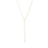 Y HALF STONE NECKLACE