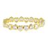 WHITE STRETCHY HEART BRACELET